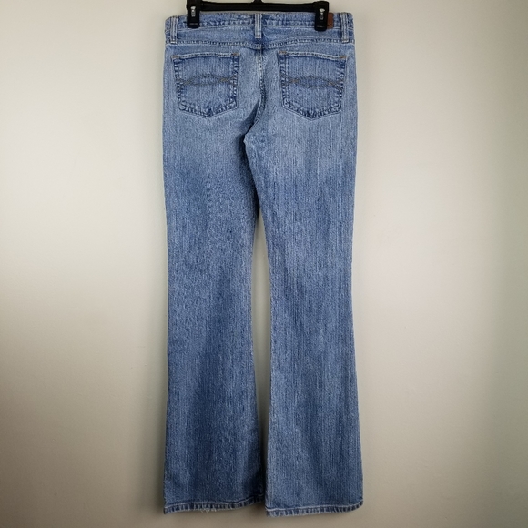 ABERCROMBIE & FITCH Emma Flare 5 Pocket Denim Jeans Sz 8L - Picture 3 of 5